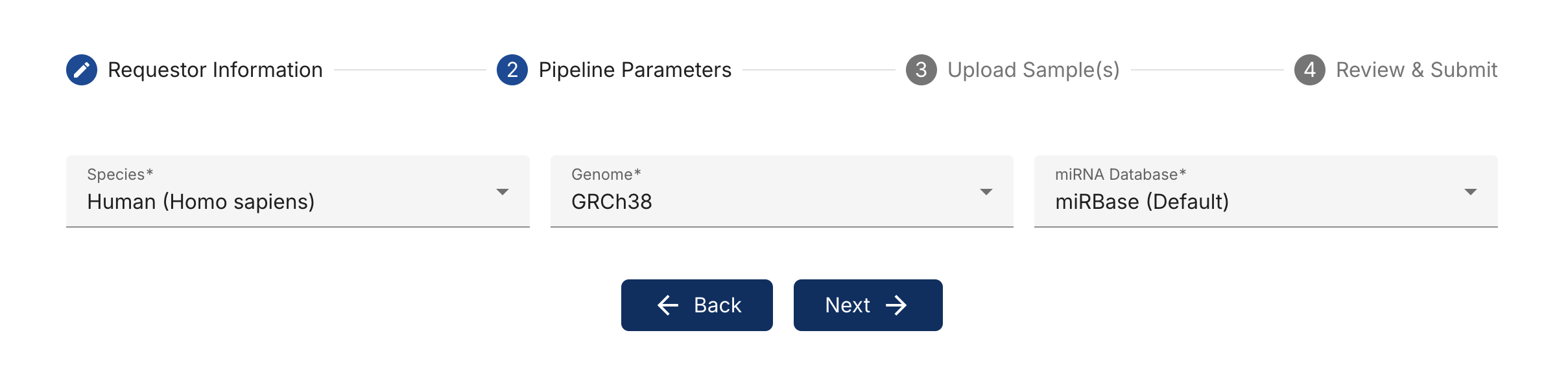 parameters information